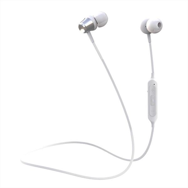 celly bhstereo2wh bluetooth stereo 2 in-ear-bianco/plastica