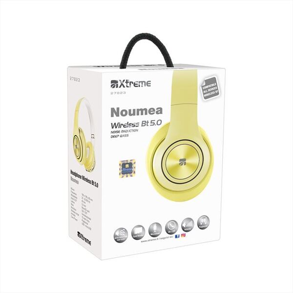 xtreme 27823yheadphone noumea wireless bt 5.0-giallo