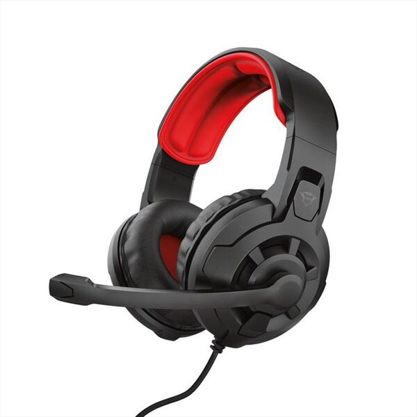 trust gxt411 radius multiplatform headset-black/red