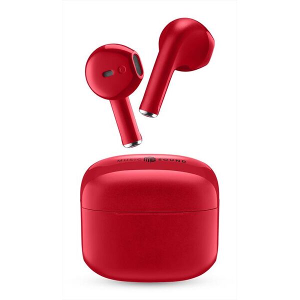 music sound auricolare bluetooth tws swag ms-rosso