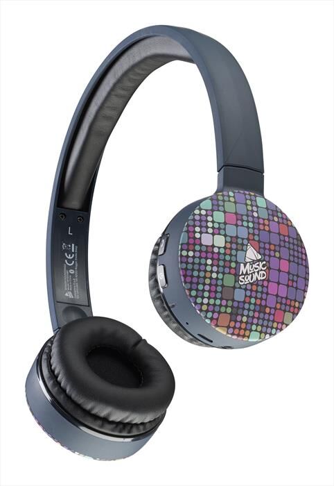 cellular line cuffia a padiglione chiuso btmusicsoundfan223-multicolore