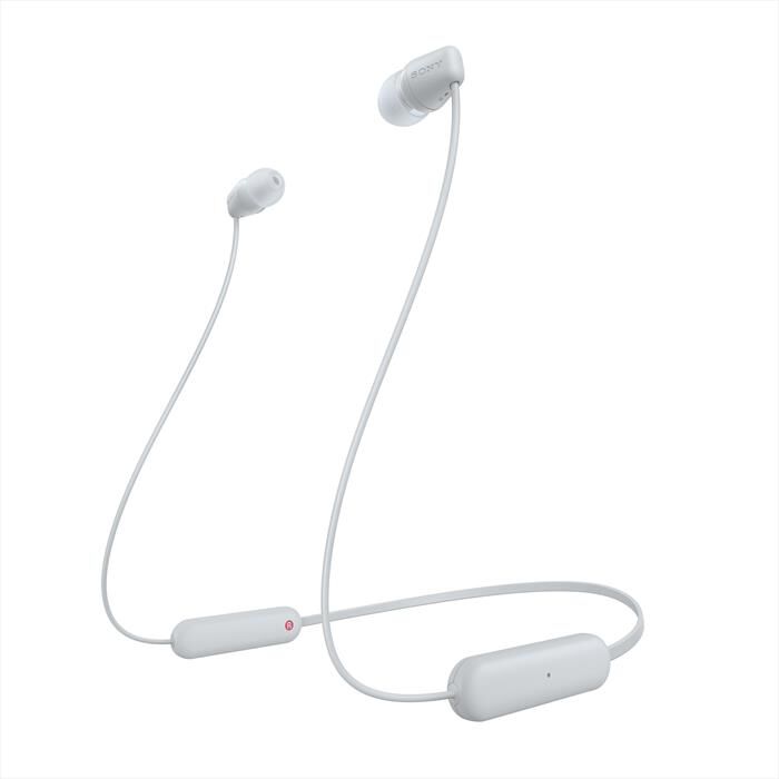 sony cuffie in ear wic100w.ce7-bianco