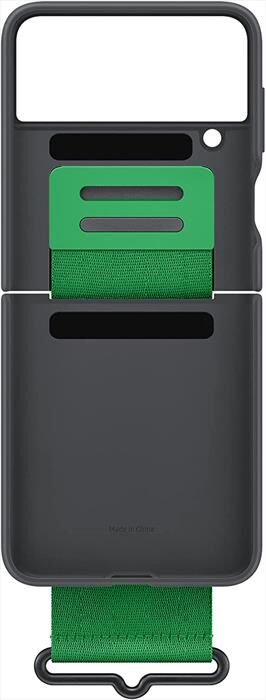 samsung cover con strap galaxy z flip 4-nero