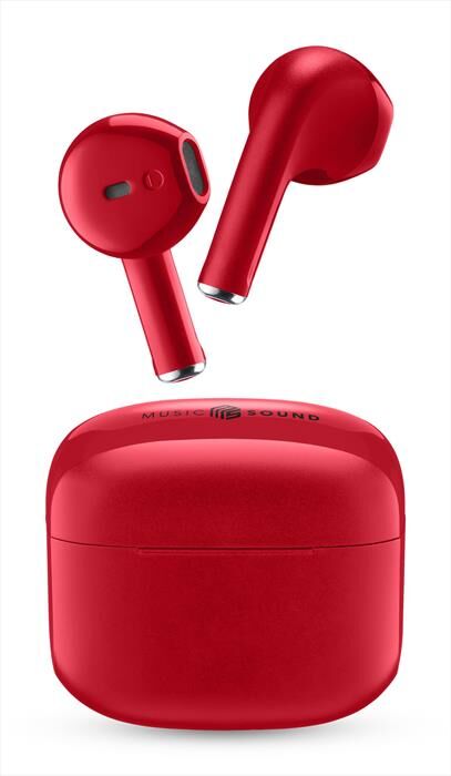 music sound auricolare bluetooth tws swag ms-rosso