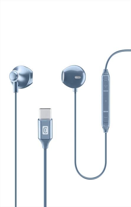 cellular line auricolare con filo auorbittypecb-blu