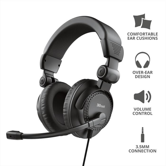 Trust Como Headset-black