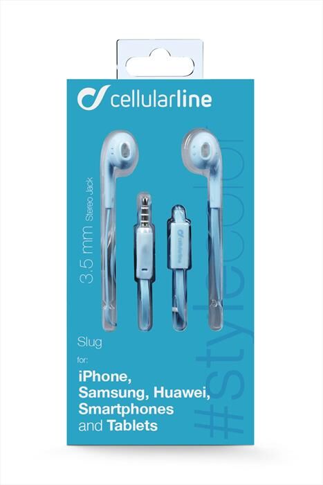 Cellular Line Slugsmartb Auricolari Con Filo-blu