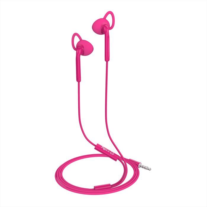 CELLY Up400actpk Auricolari Stereo 3.5mm Active Rosa-rosa/plastica