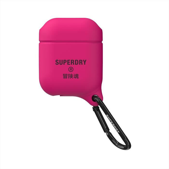 SUPERDRY 41695 Custodia AirPods-rosa / Silicone