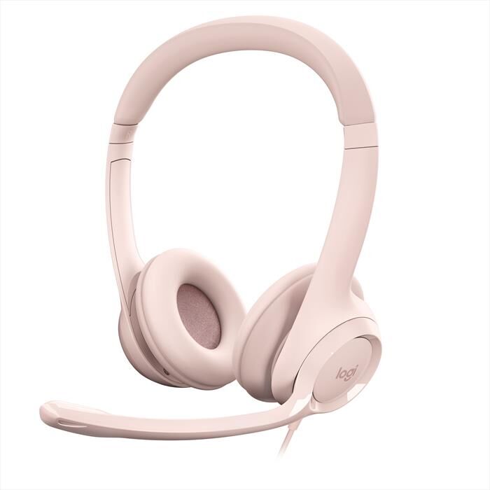 Logitech Cuffia Con Microfono H390-rosa