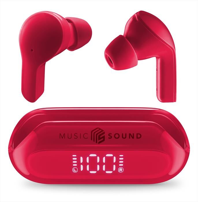 Cellular Line Auricolare Bluetooth Btmstwsslider-rosso