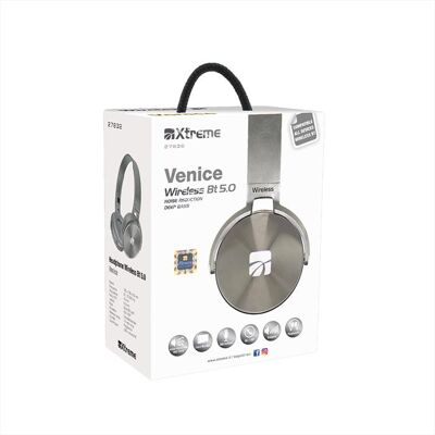 Xtreme Headphone Wireless Bt Venice-argento Xtreme Headphone Wireless Bt Venice-argento