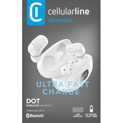 Cellularline Btdottwsk Auricolari Wireless In-ear - Nero Cellularline Btdottwsk Auricolari Wireless In-ear - Nero