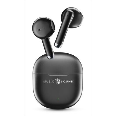 MUSIC SOUND Auricolare Bluetooth A Capsula Breeze-nero MUSIC SOUND Auricolare Bluetooth A Capsula Breeze-nero