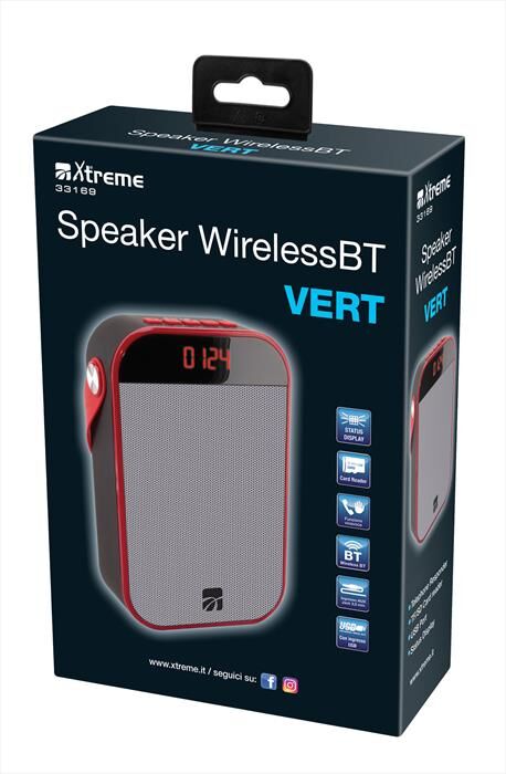 Xtreme Speaker Wireless Bt Vert-nero/grigio