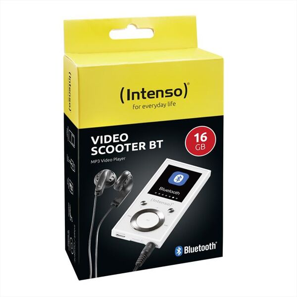 intenso mp3 video scooter bt-bianco