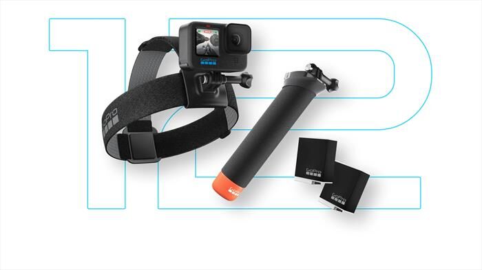 gopro hero 12 + accessori bundle-nero