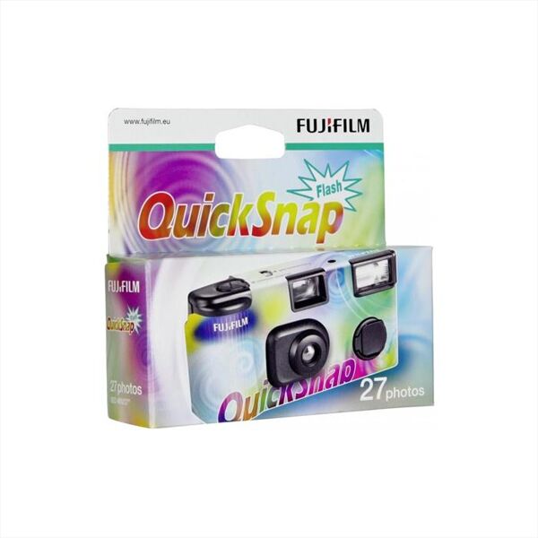 fujifilm quicksnap fotocamera usa e getta con flash-nero