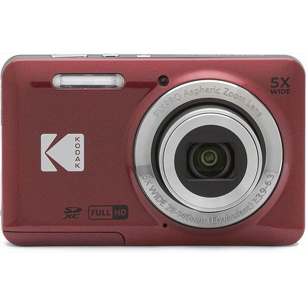 kodak fotocamera compatta fz55 r-rosso