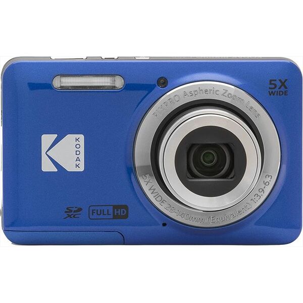 kodak fotocamera compatta fz55 5x zoom-blu