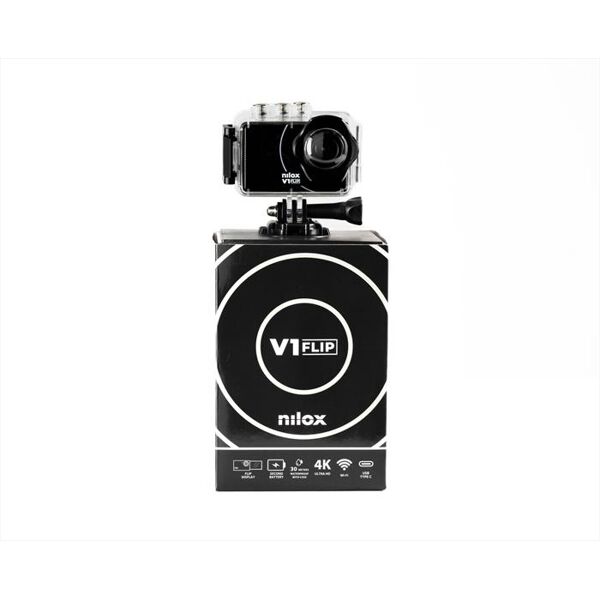 nilox action cam v1 flip-nero