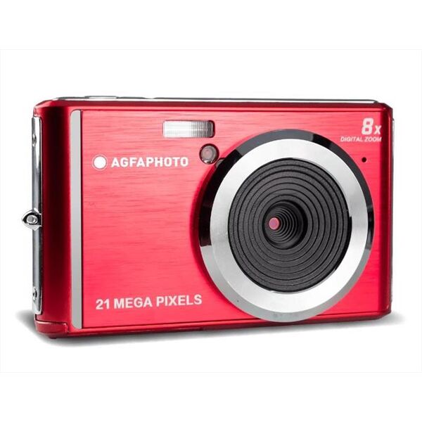 agfa fotocamera compatta kf520r-rosso