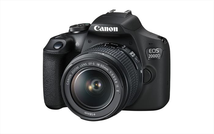 canon eos 2000d + ef-s 18-55 mm is ii-black