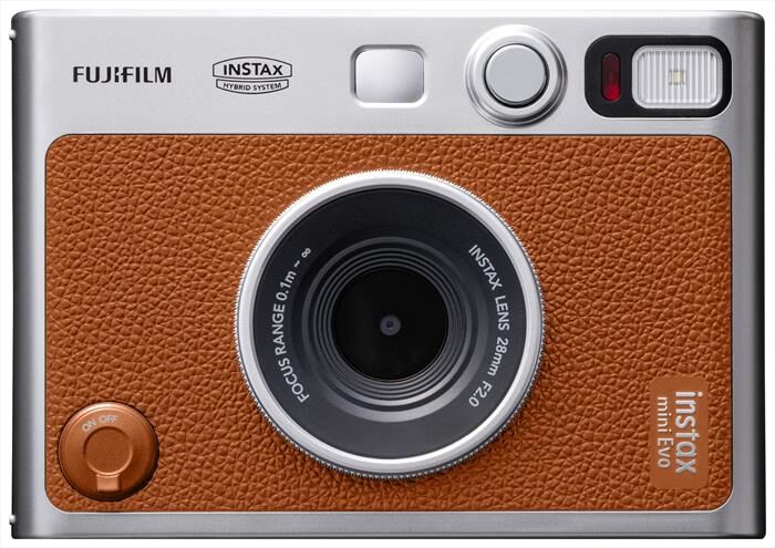 fujifilm macchina istantanea instax mini evo-marrone