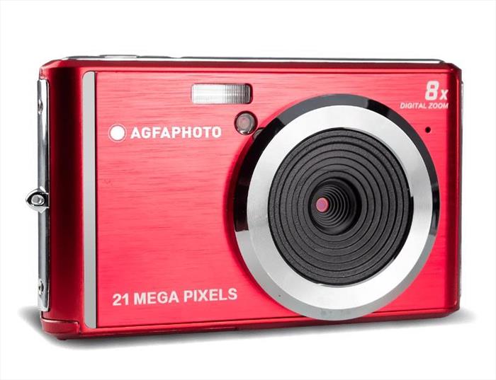 agfa fotocamera compatta kf520r-rosso