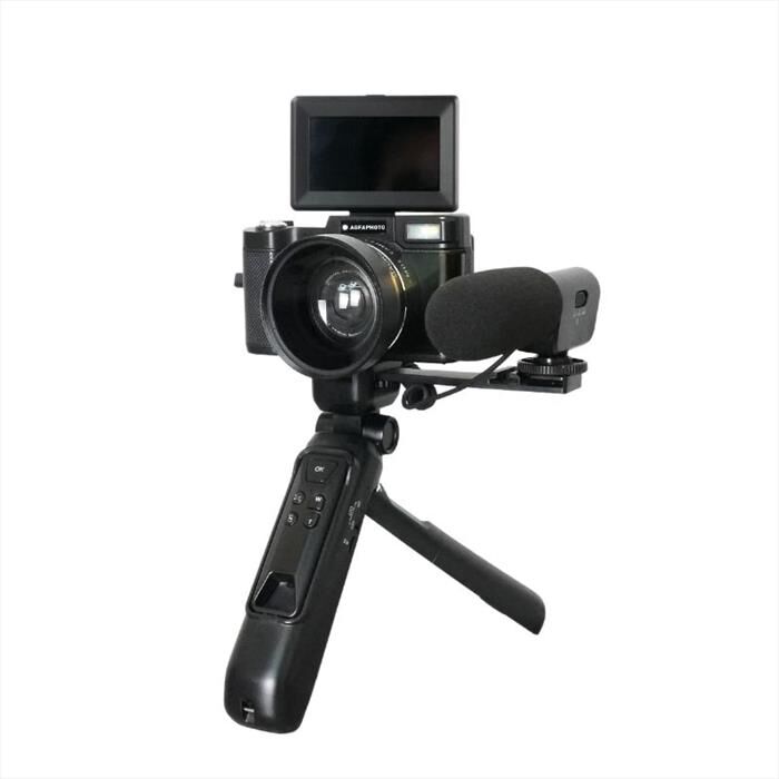 AGFA Realishot Vlogging Camera Bundle Vlg-4k Digit-black