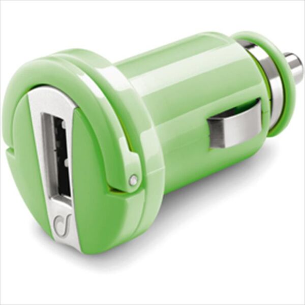 cellular line usb car micro charger microcbrusbg-verde