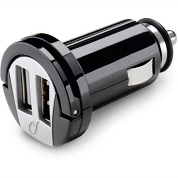 cellular line usb car charger dual-nero