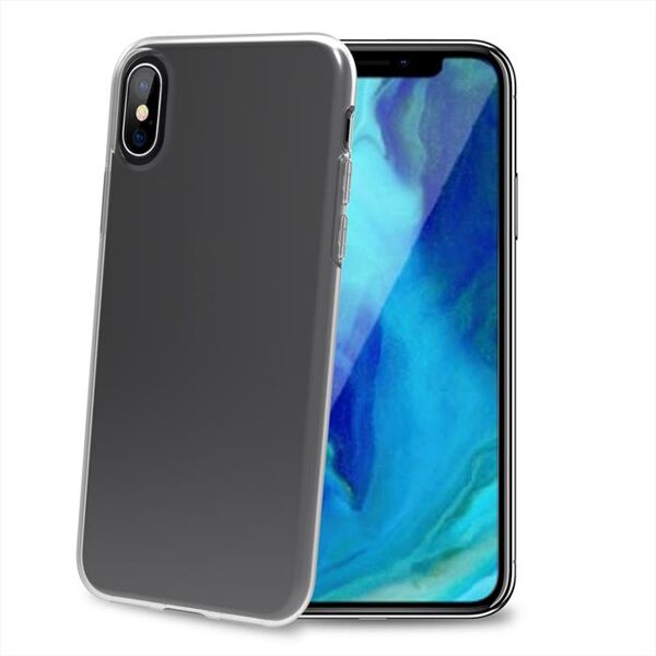 celly cover in tpu per iphone xs max-trasparente/gel