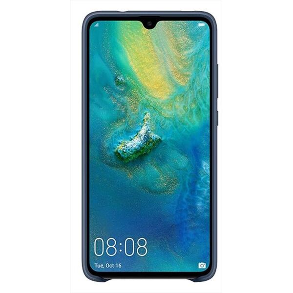 huawei mate 20 silicone car case-blu