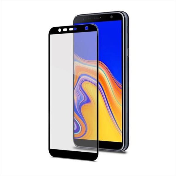 celly vetro prot. bordi colorati per galaxy j4+-vetro/trasparente