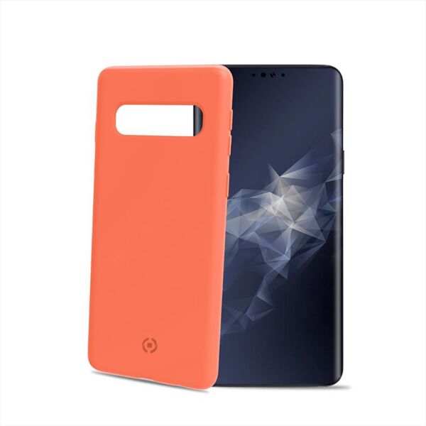 celly shock890or shock galaxy s10-arancio/pvc