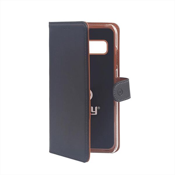 celly wally891 wally case galaxy s10+-nero/similpelle