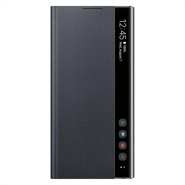 samsung clear view cover black galaxy note 10-nero