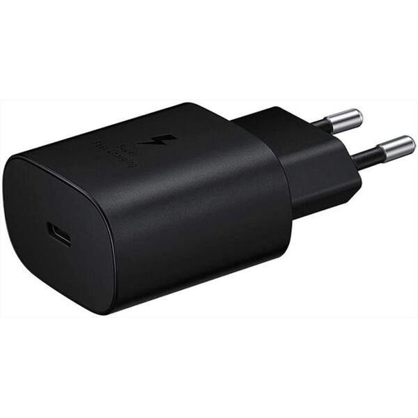 samsung travel adapter 25w (w/o cable) nero