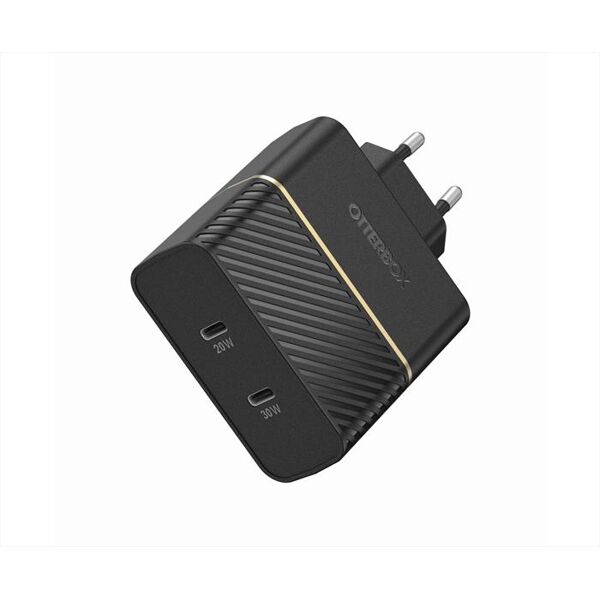 otterbox caricatore da muro 50w 1x usb-c 30w + 1x usb-c 2-nero