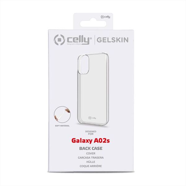 celly gelskin948 cover per galaxy a02s-trasparente