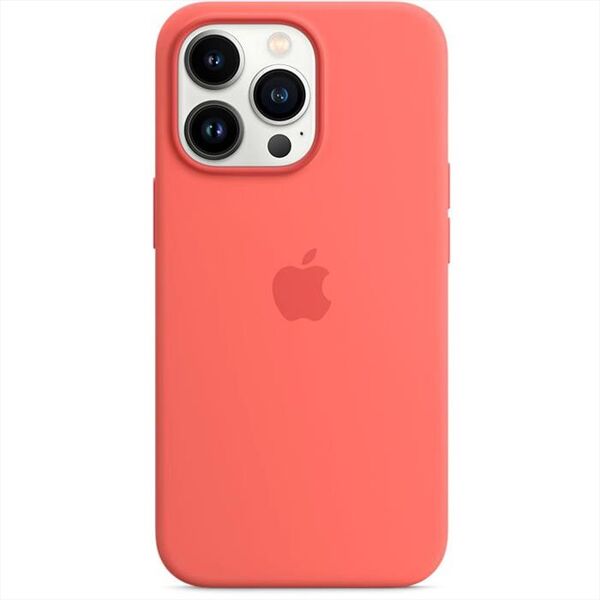 apple iphone 13 pro silicone case with magsafe-pink pomelo