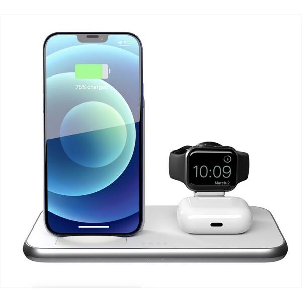 zens 4in1 stand wireless charger 45w-white