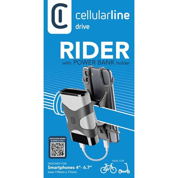 cellular line bikeholderpbk-nero