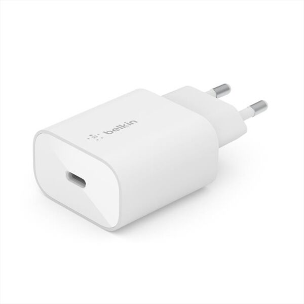 belkin caricabatterie da casa usb-c pps 25w-bianco