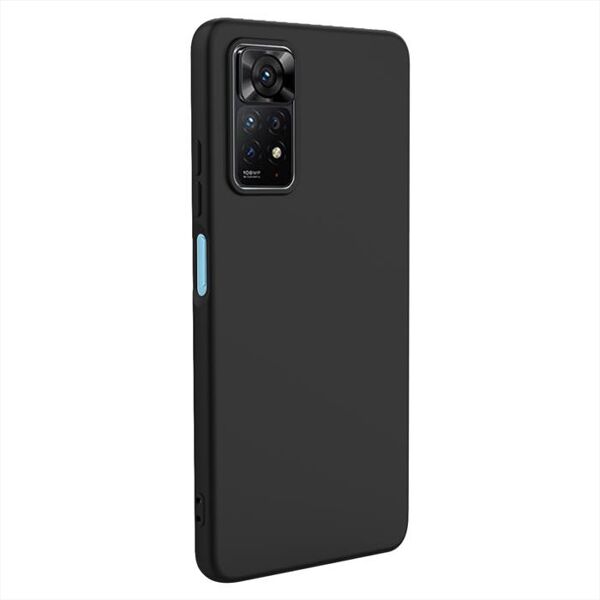 xiaomi custodia silicone per redmi note 11 pro/5g-nero