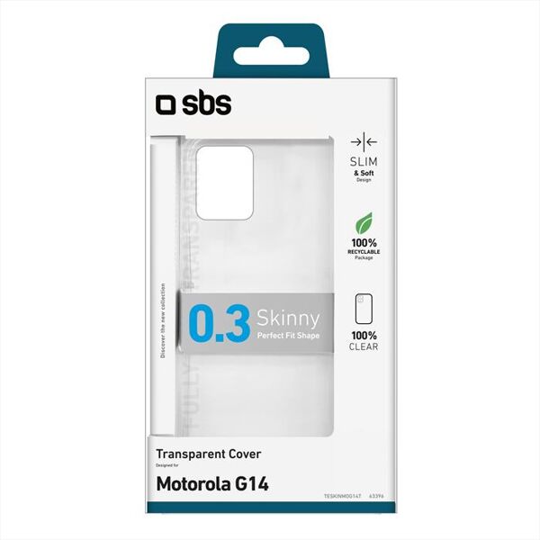 sbs cover skinny teskinmog14t per motorola g14-trasparente