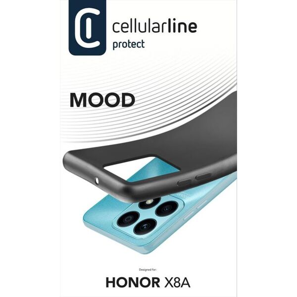 cellular line custodia back moodhonorx8ak per honor x8a-nero
