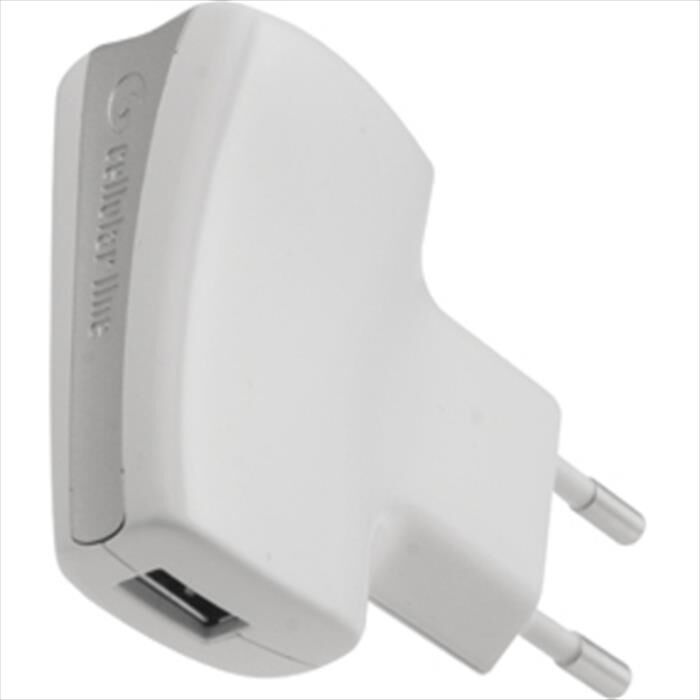 cellular line travel charger kit for iphone 5s/5c/ achusbmfiiph-bianco