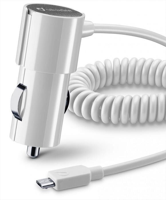 Cellular Line Car Charger Stylecolor Micro Usb-bianco